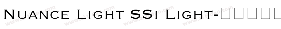 Nuance Light SSi Light字体转换